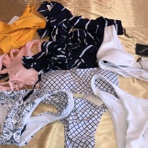 5 pieces / sets bundle NWT ZAFUL bikini bathing suit wholesale lot one of a kind